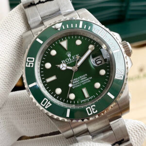 ROLEX automatic mechanical movement, 300m waterproof 40mm green dial, oyster steel case, oyster steel strap