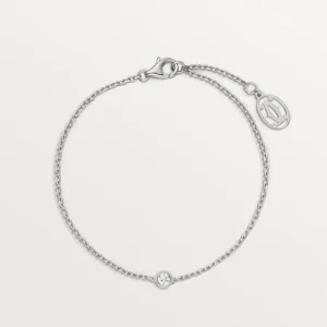 Amour Bracelet White Gold Tone With Sparkling Stone Best Gift Ideas For Women 5
