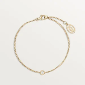 Amour Bracelet Yellow Gold Tone With Sparkling Stone Best Gift Ideas For Yourself 6