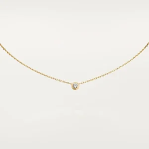 Amour Sparkling Necklace Yellow Gold Tone Jewelry Gift Ideas
