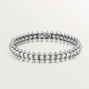 Shimmer Gold White Pyramid Bangle and Sculpted Studs Medium mode 1 1