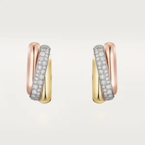 Tri Gold Bond of Contrast – Bold Yet Graceful Interlocking Hoop Designsd 1