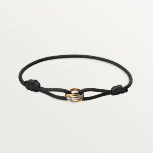 Trinity Black Cord Bracelet Minimalist Design Unisex Jewelry Ideas 5
