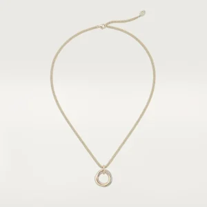 Trinity White Rose And Yellow Gold Tone Necklace Jewelry Gift For Hers