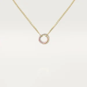 Trinity White Rose And Yellow Gold Tone Necklace Jewelry Gift Ideas