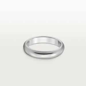 White Gold Bond of Silence – Elegant No Stone Ring for Quiet Enduring Love 3.5 mm widthsdfhdf 1