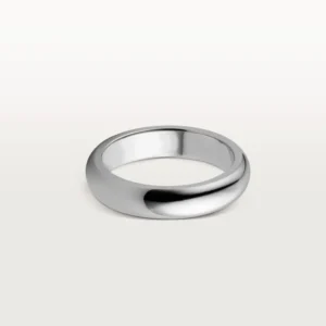 White Gold Bond of Silence – Elegant No Stone Ring for Quiet Enduring Love 4 mm widthsdsd 1
