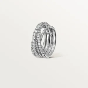 White Gold Flow Of Eternal Grace – Delicate Overlapping Bands With Diamond Detailsdsdsdsd 2