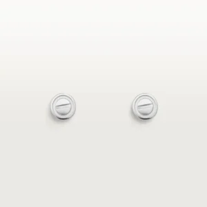 White Gold Point of Precision – Minimal Stud Earrings with Flat Screw Motifsdsdsd 1
