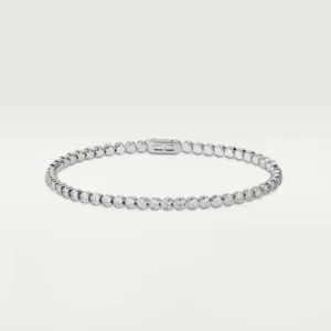 White Gold Snowflare bracelets with Radiant Ice Line 1 1