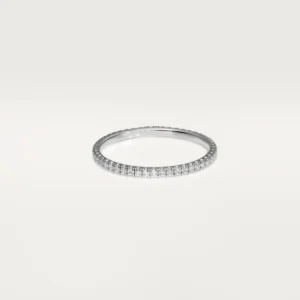 White Gold Symphony of Light – Sparkling Micro Set Band for Subtle Radiance 1.5 mm widthsd 1