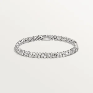 White Gold snowflare bracelets with Lux Cut Drama 1 1