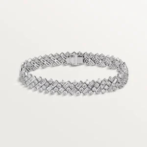 White Gold snowflare bracelets with royal cut clashsdsdsd 1