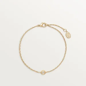 Yellow Gold Tone Amour Bracelet Gift Ideas For Couple