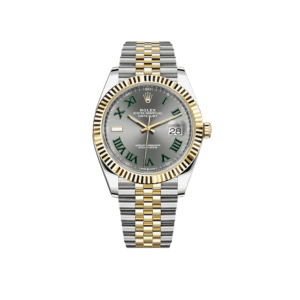 rolex datejust 41 yellow gold stainless steel slate wimledon dial jubilee 126333 rolex 40273786536180