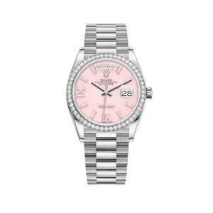 rolex day date 128349rbr white gold diamond bezel pink diamond dial 2020 rolex 1160906973