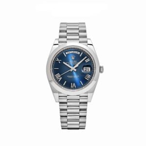 rolex day date 228206 platinum blue dial 2022 rolex 43722698719476