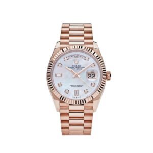 rolex day date 36 rose gold mop diamond dial 128235 rolex 40267357094132