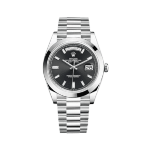 rolex day date 40 platinum black diamond dial 228206 rolex 40266827071732