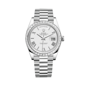 rolex day date 40 platinum diamond bezel white dial 228396tbr rolex 40266864820468