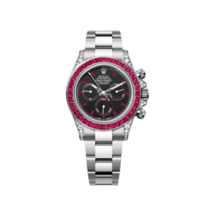 rolex daytona 126599tru white gold diamond black dial ruby bezel 2023 rolex 1154359965 1