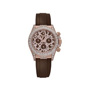 rolex daytona giraffe 126555tbr rose gold chestnut brown diamond dial diamond bezel rolex 1194545074 1