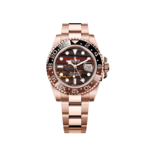 rolex gmt master ii 126715chnr rose gold tiger iron dial oyster 2025 rolex 1153654721